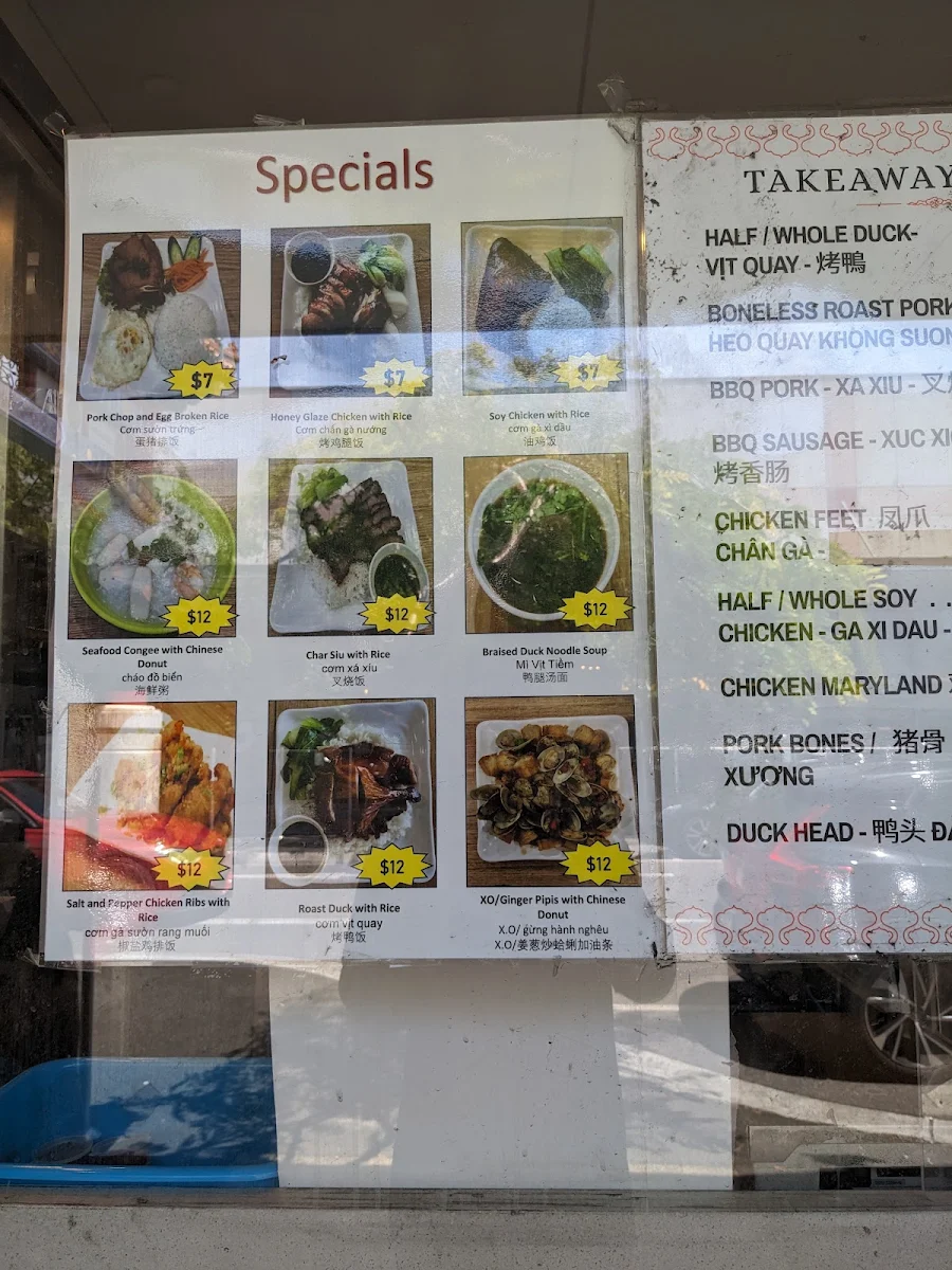 Menu, Phu Vinh