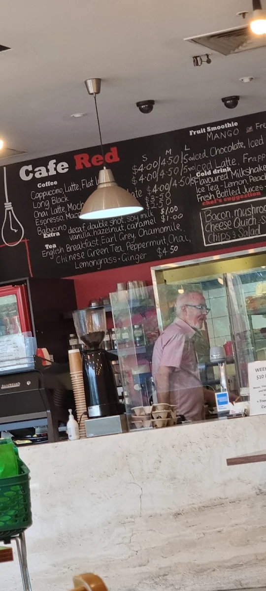 Menu, Cafe Red