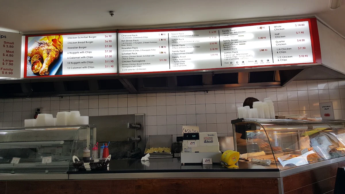 Menu, Goody's Original Charcoal Chicken