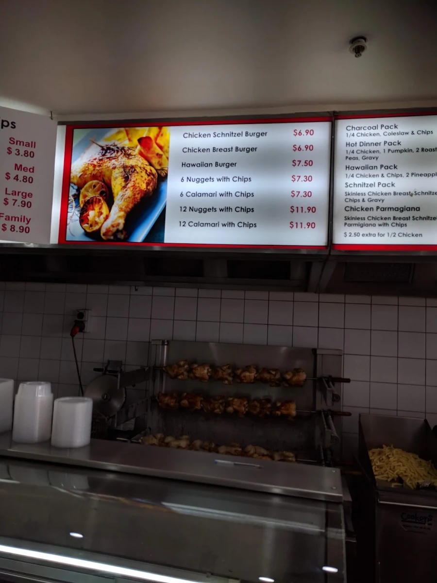 Menu, Goody's Original Charcoal Chicken