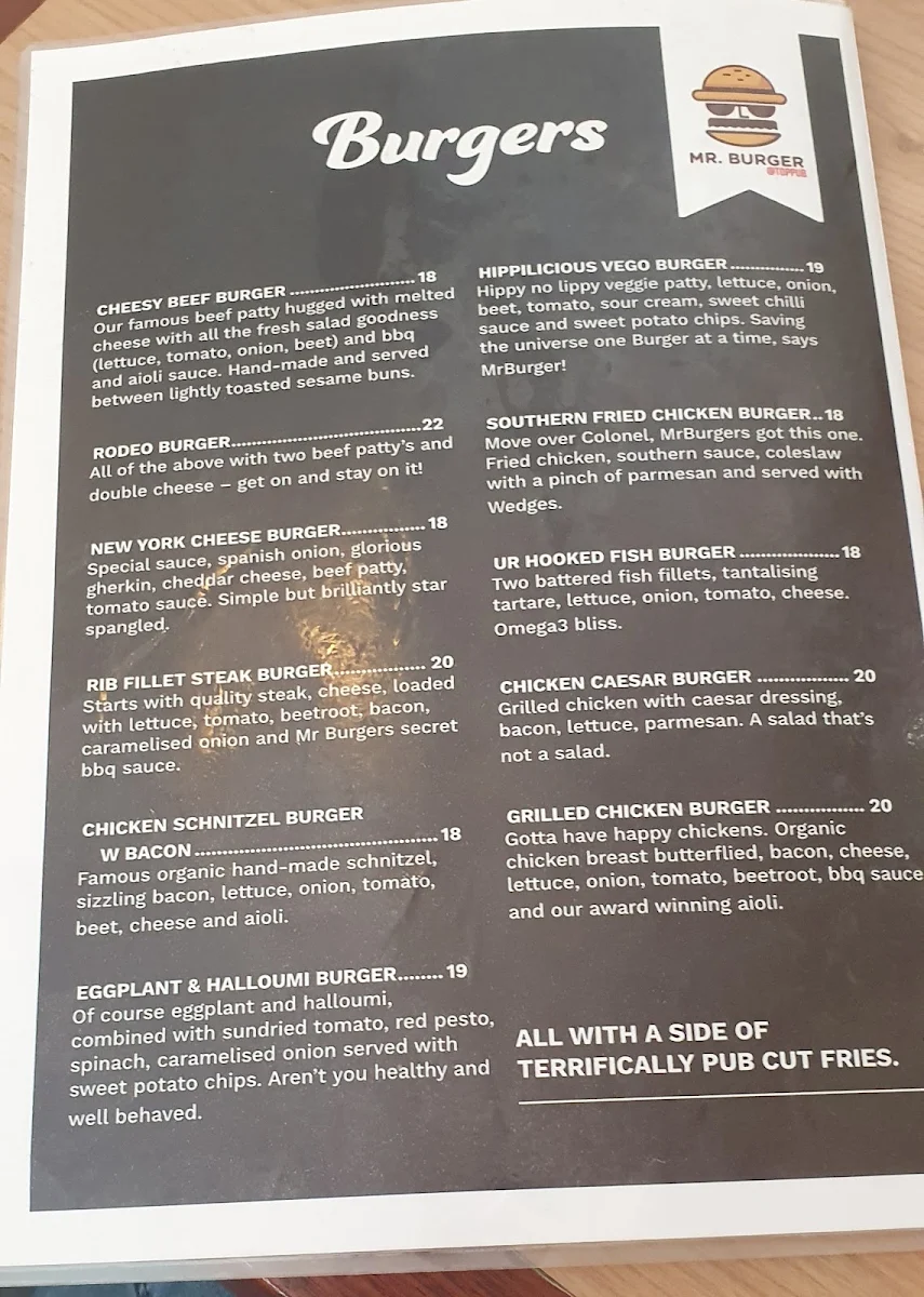Menu, Commercial Hotel