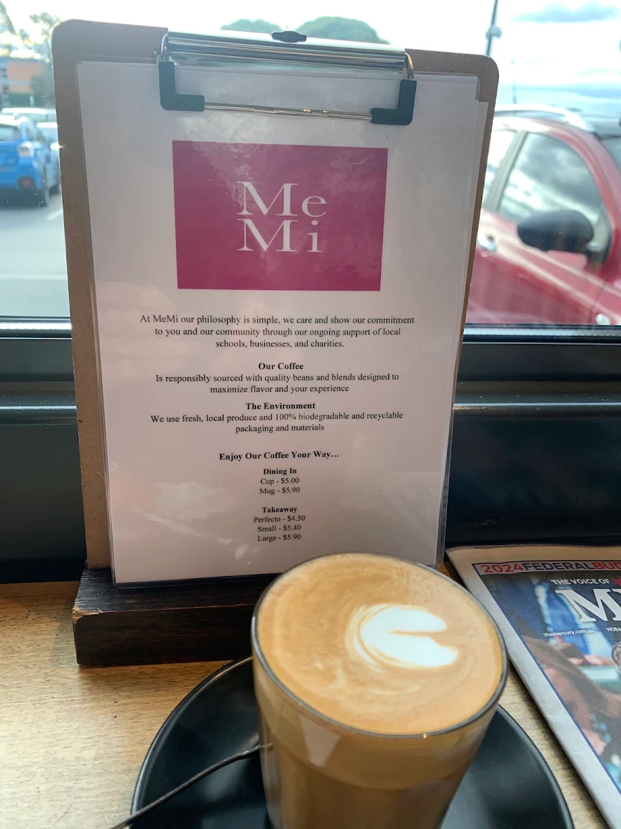 Menu, MeMi | Coffee + Food