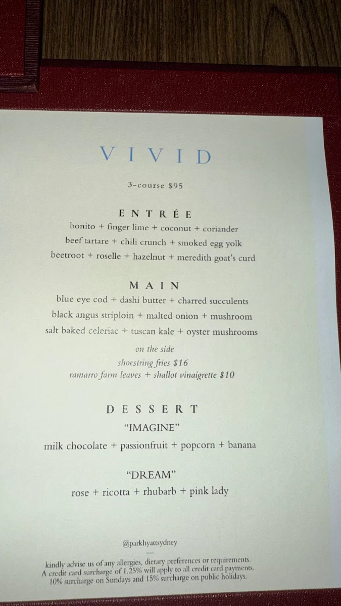 Menu, The Dining Room by James Viles