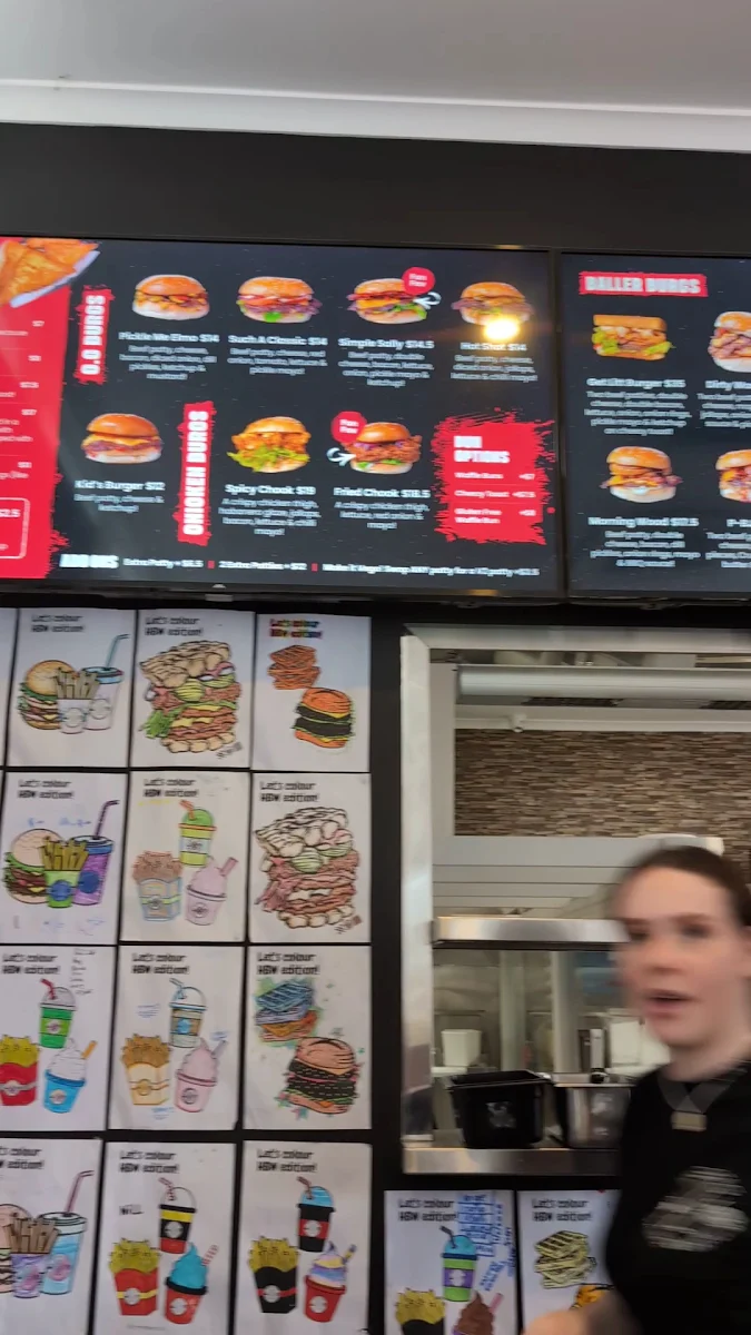 Menu, Hashtag Burgers and Waffles Ashgrove
