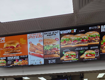 Menu, Hungry Jack's Burgers Strathpine