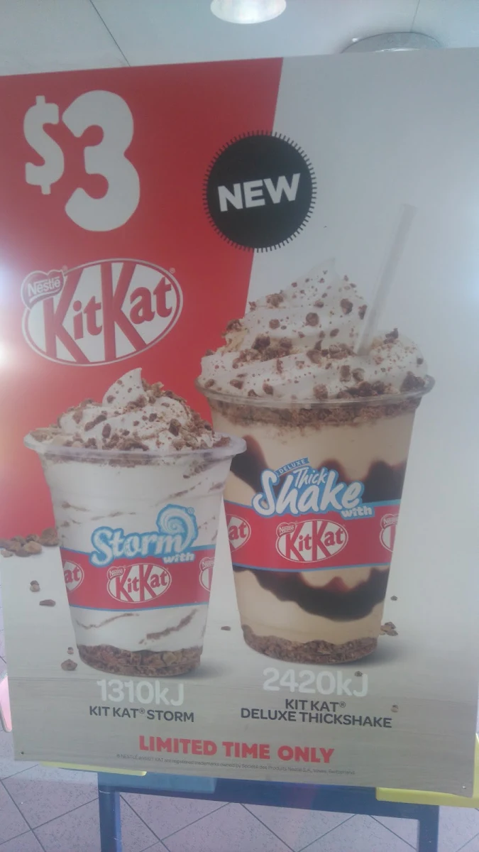 Menu, Hungry Jack's Burgers Strathpine