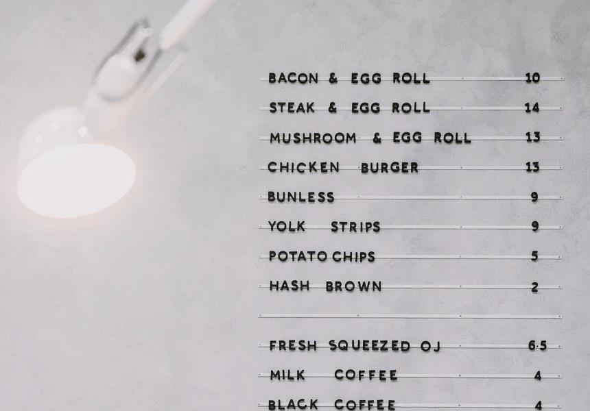 Menu, Yolk