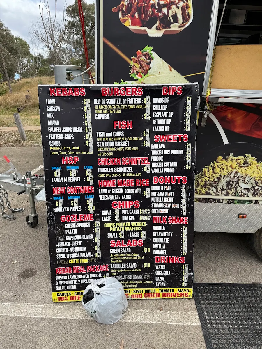 Menu, Ankara Kebabs