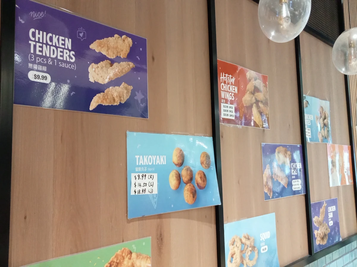 Menu, Hot Star Large Fried Chicken