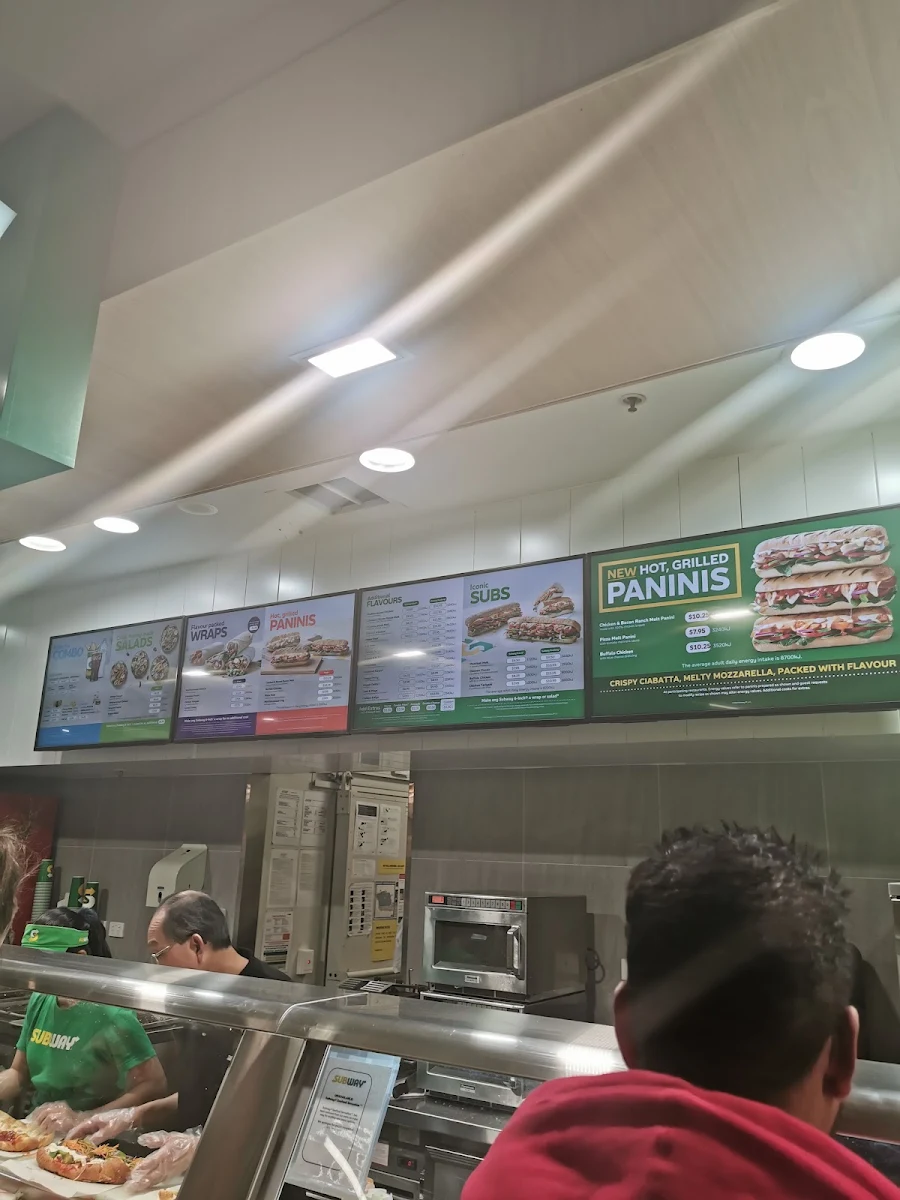 Menu, Subway