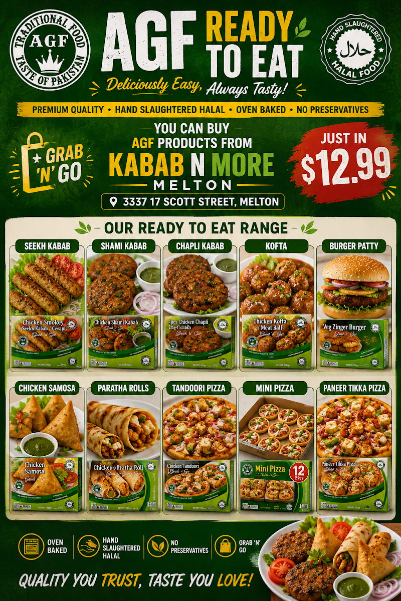 Menu, Kabab N More halal