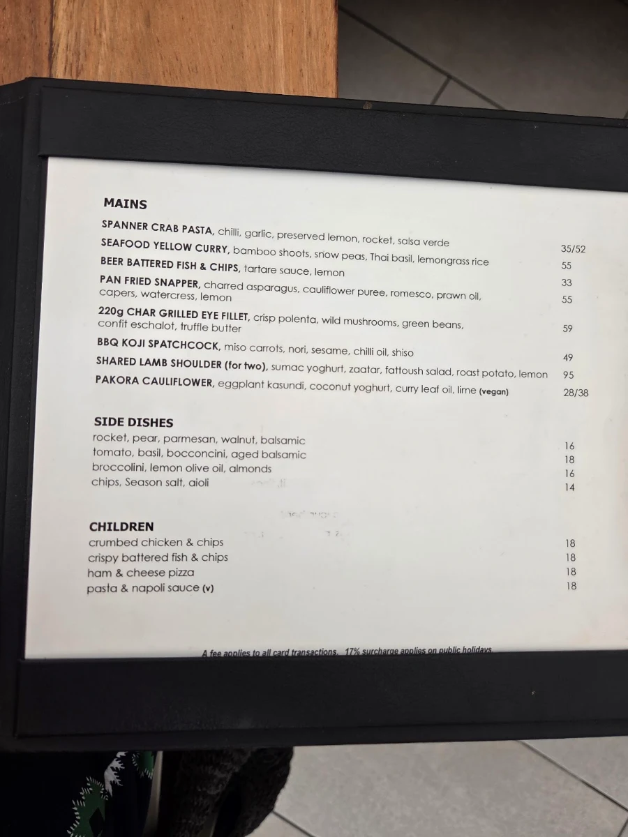 Menu, Season Restaurant & Bar