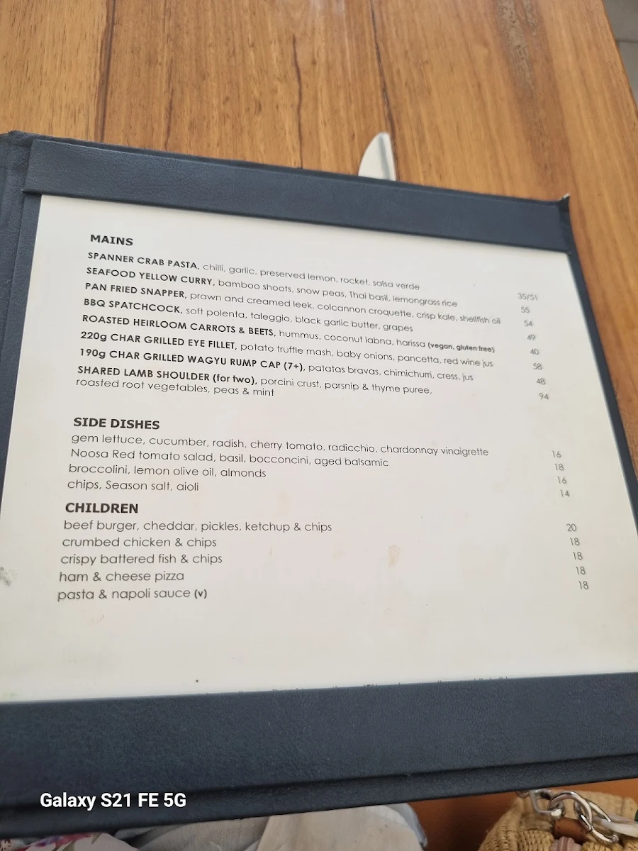 Menu, Season Restaurant & Bar