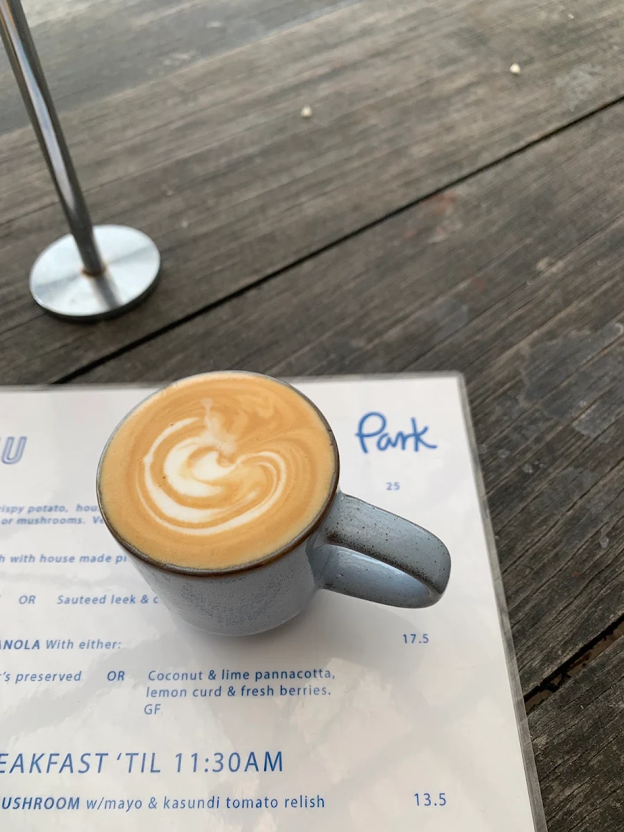 Menu, Park Beach cafe