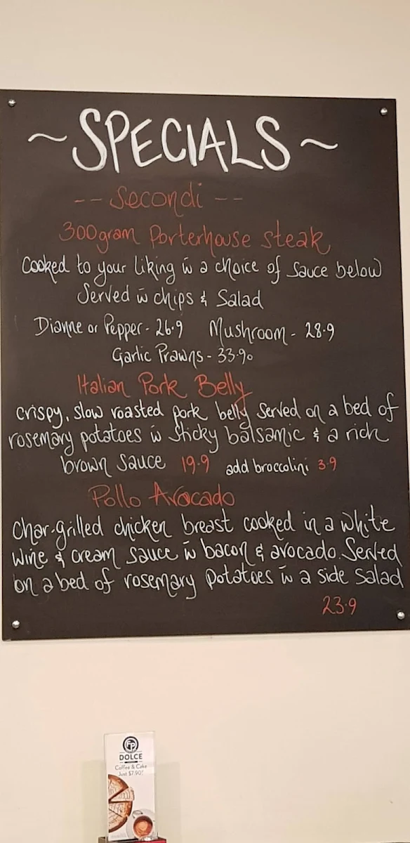 Menu, Fasta Pasta
