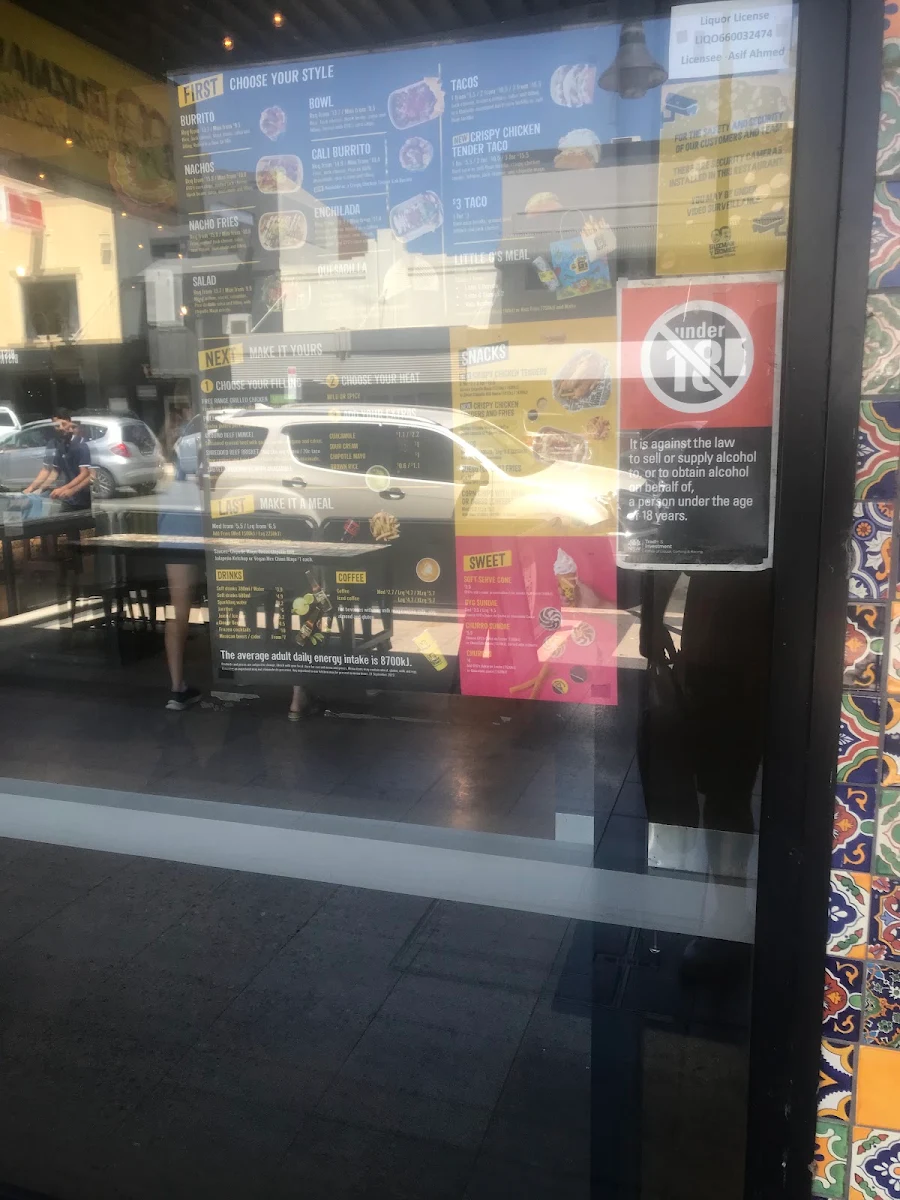 Menu, Guzman y Gomez - Wagga Wagga