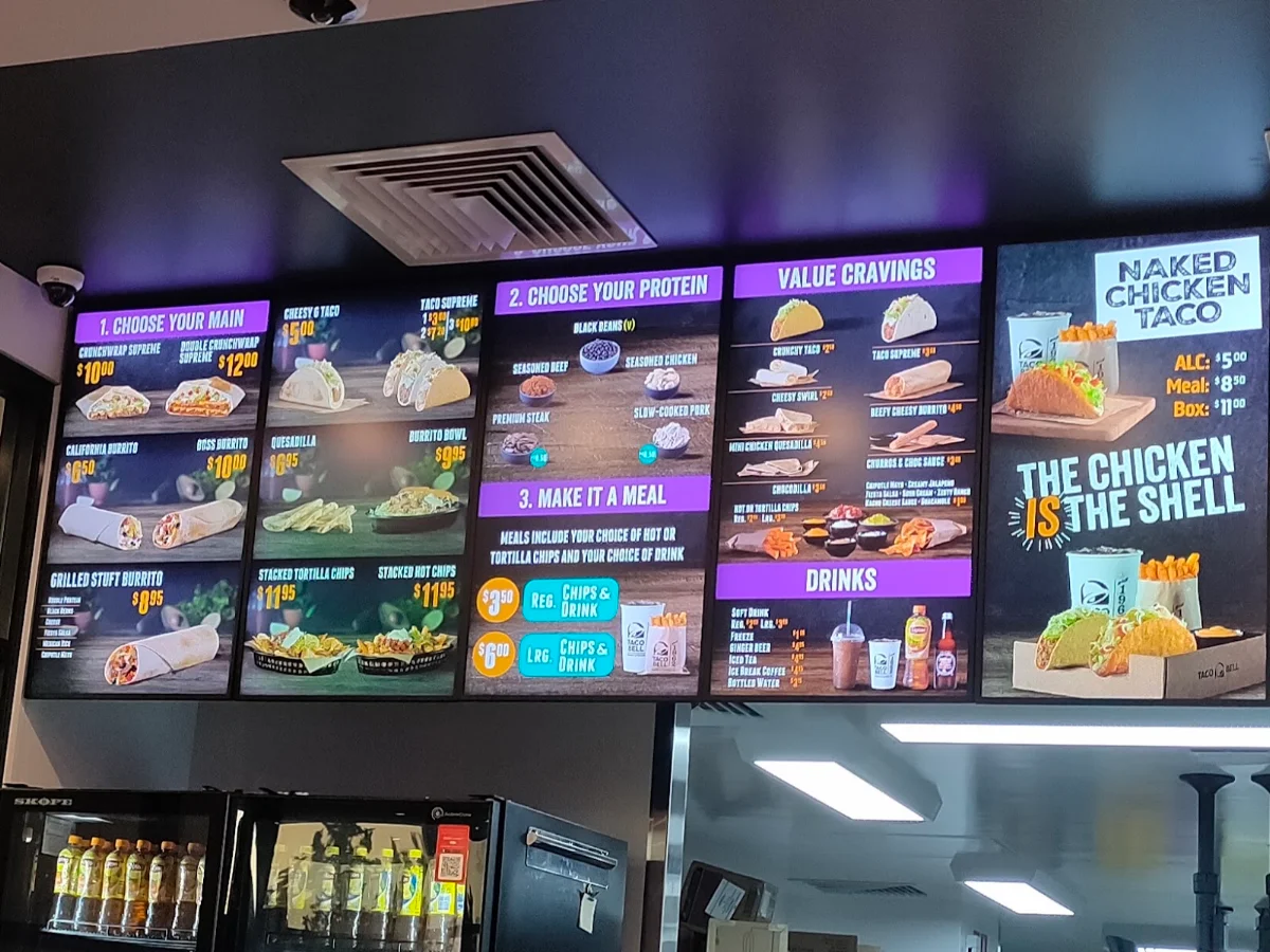 Menu, Taco Bell Ellenbrook North