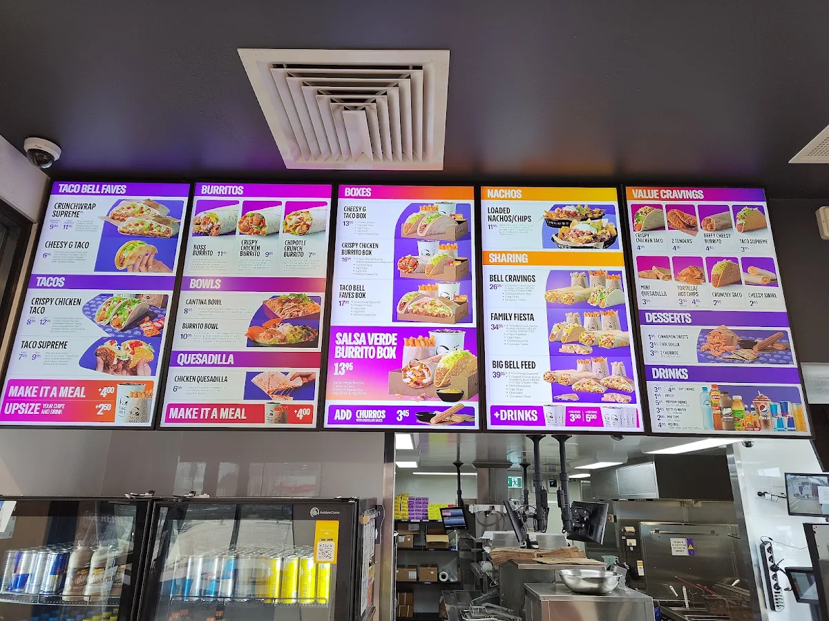 Menu, Taco Bell Ellenbrook North
