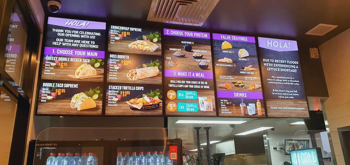 Menu, Taco Bell Ellenbrook North