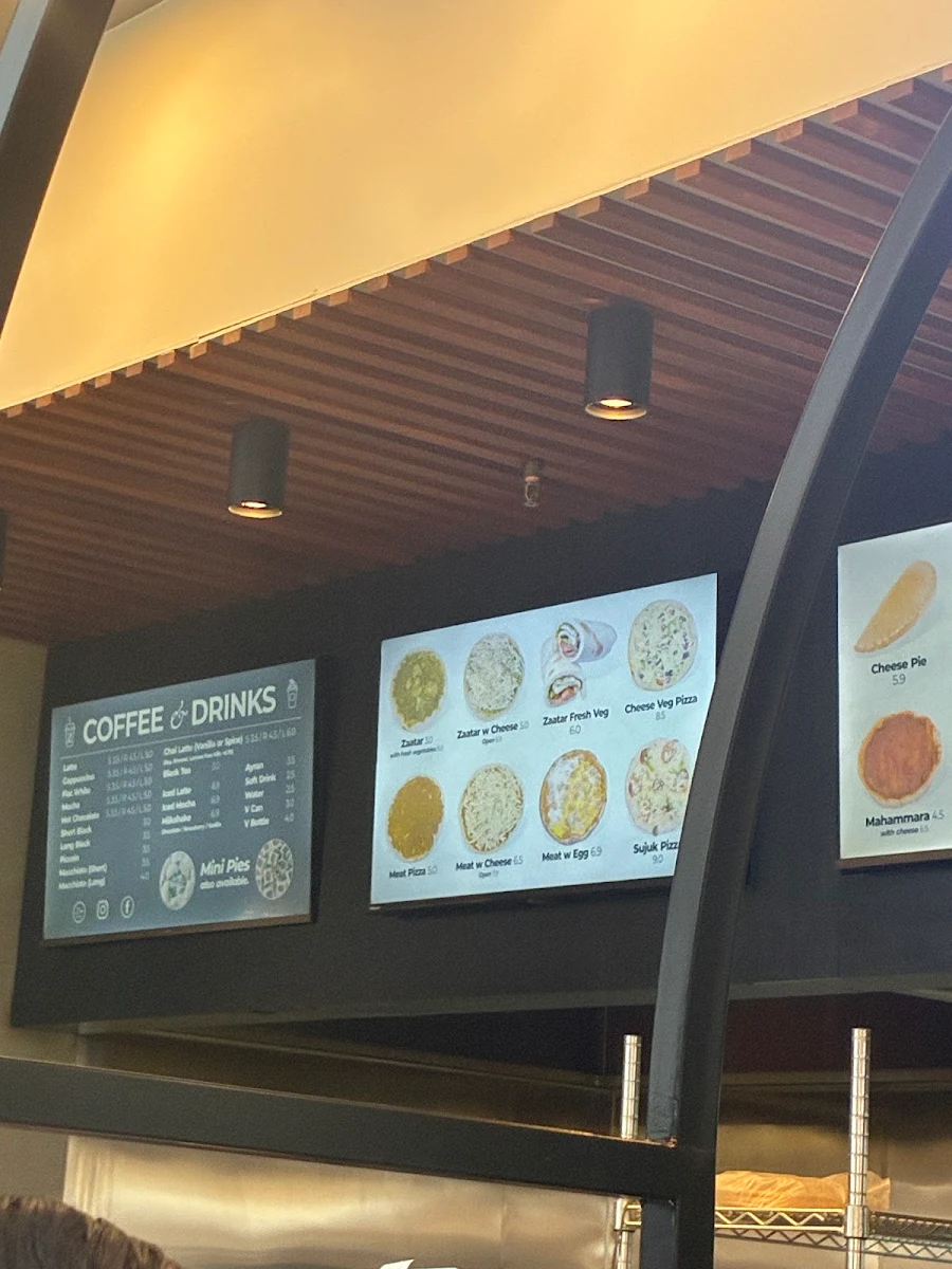 Menu, Zet and Zaatar