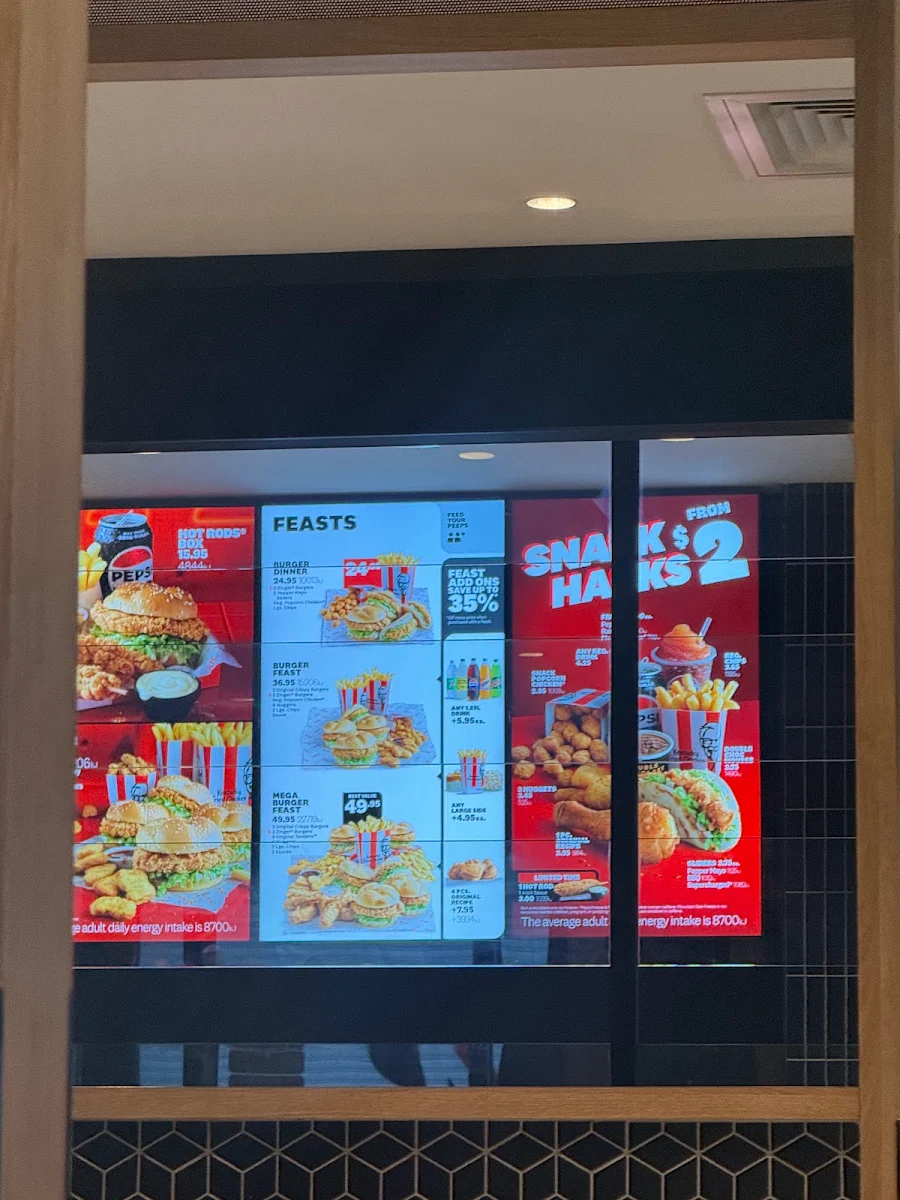 Menu, KFC Bardia