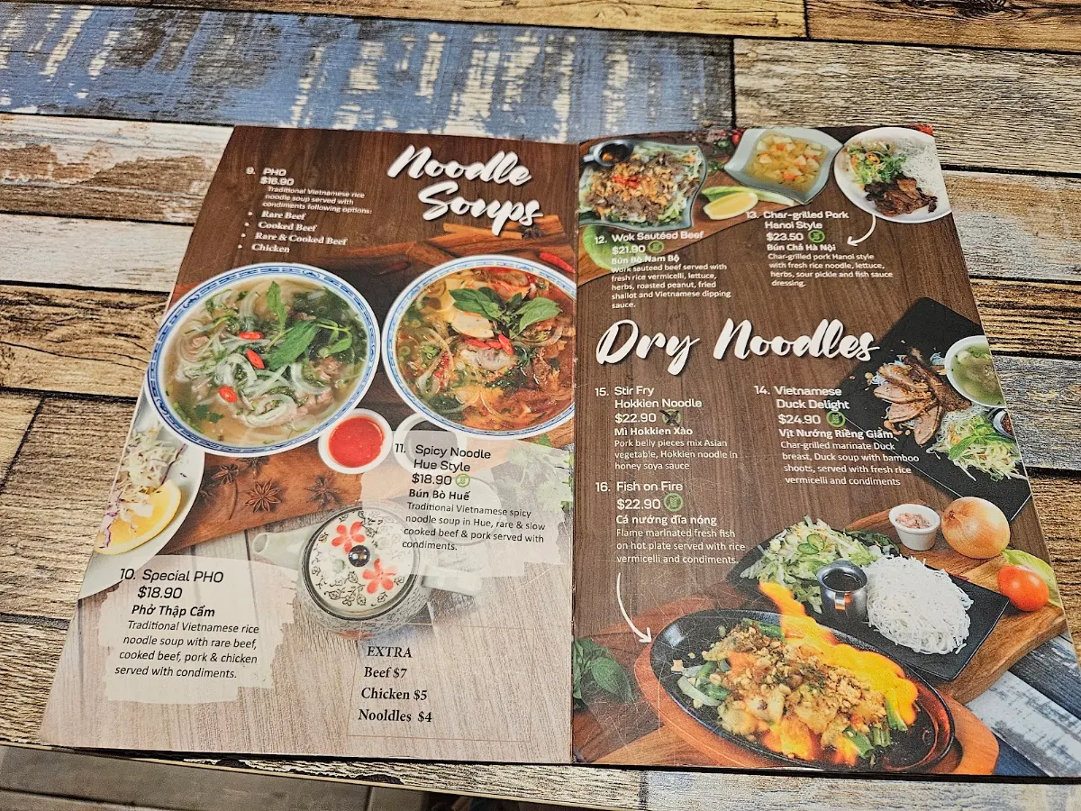 Menu, Vietnamese Delight