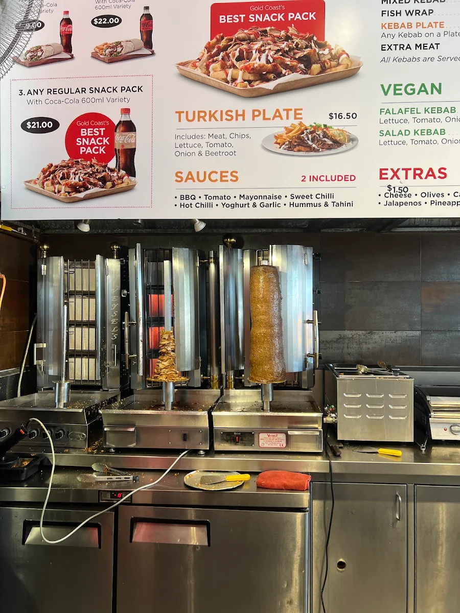 Menu, Mr Kebab