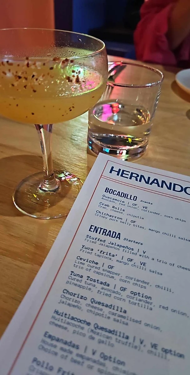 Menu, Hernandos Wyong