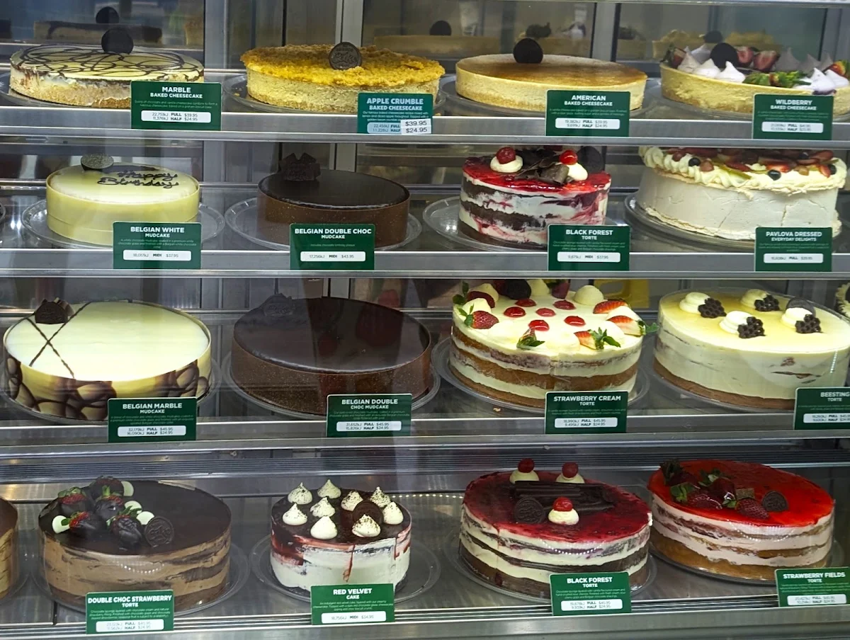 Menu, The Cheesecake Shop Toowoomba