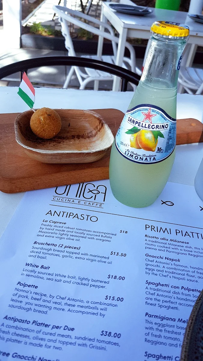 Menu, Unica Cucina E Caffe