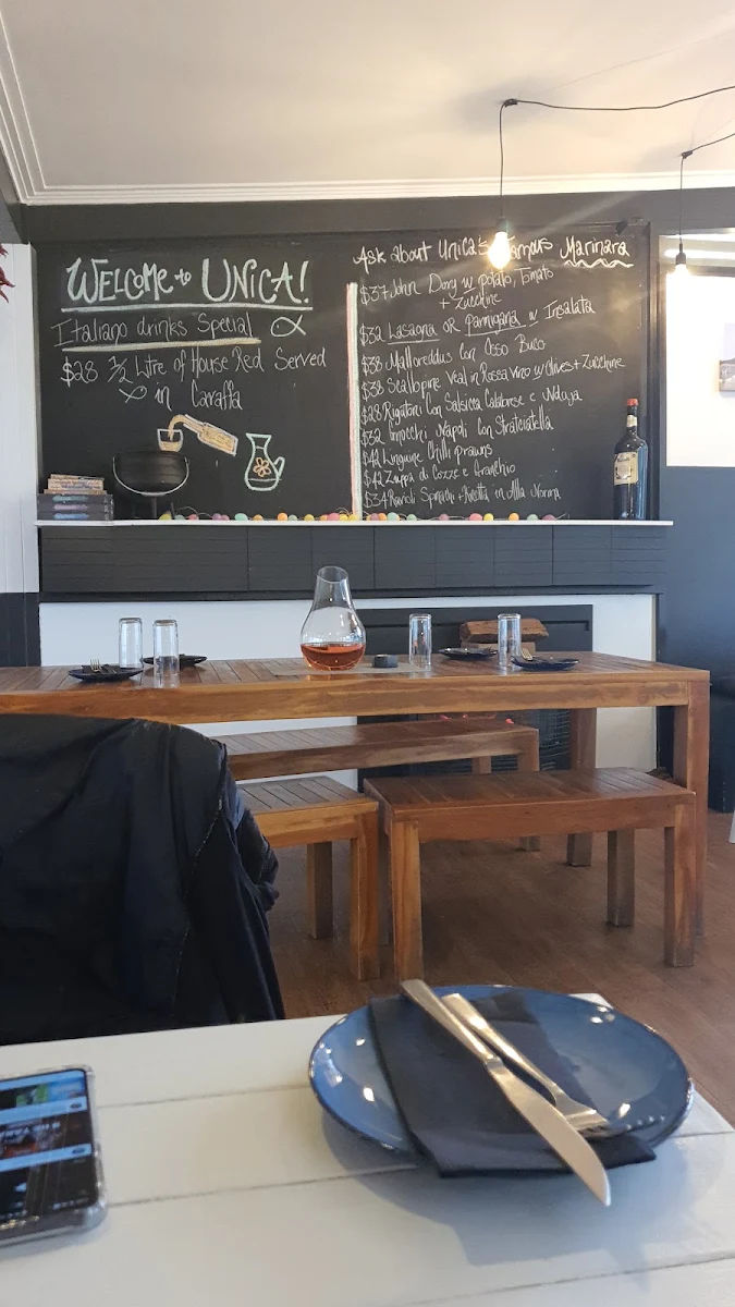 Menu, Unica Cucina E Caffe