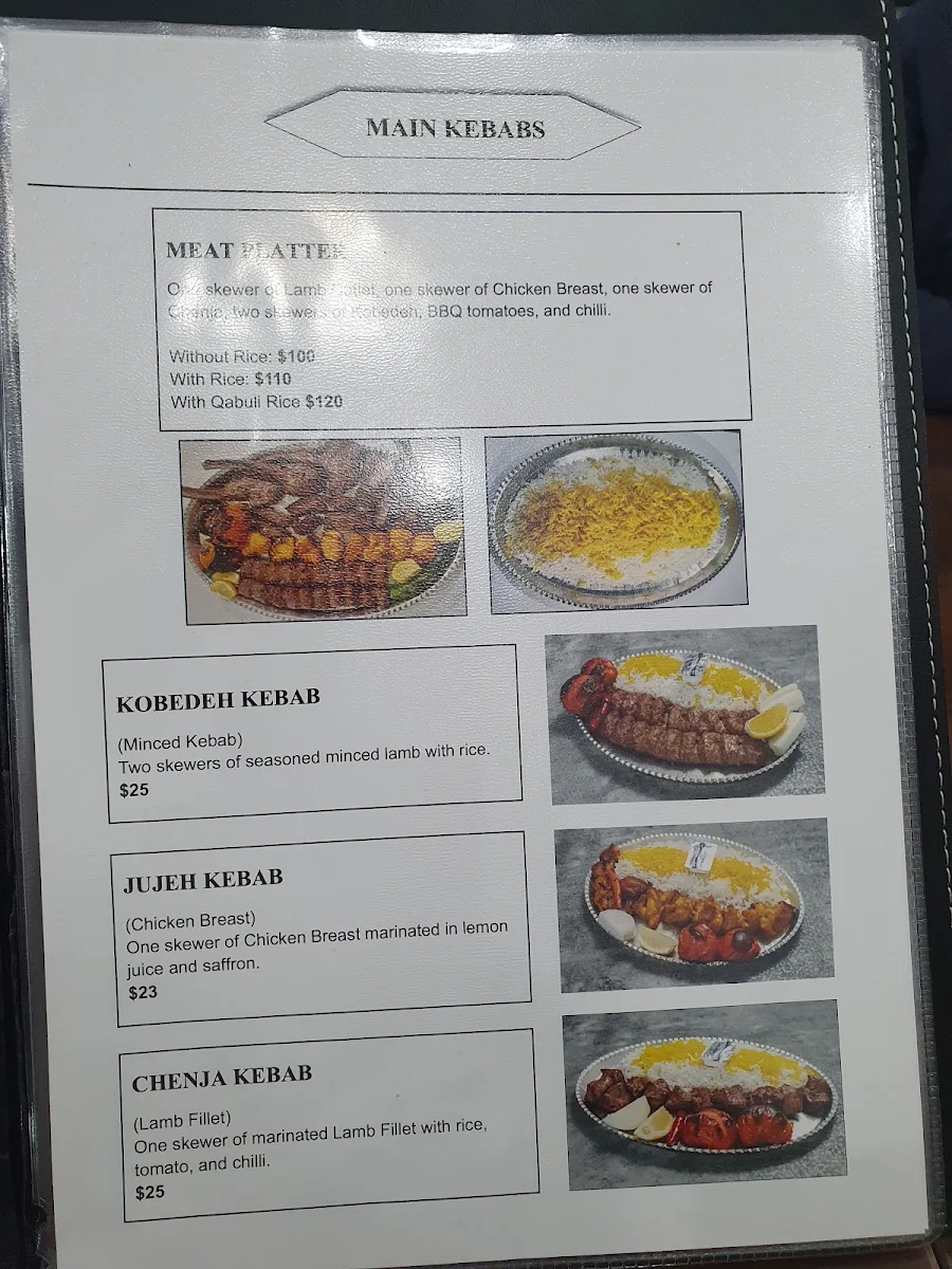 Menu, Zeitoon Grill Restaurant