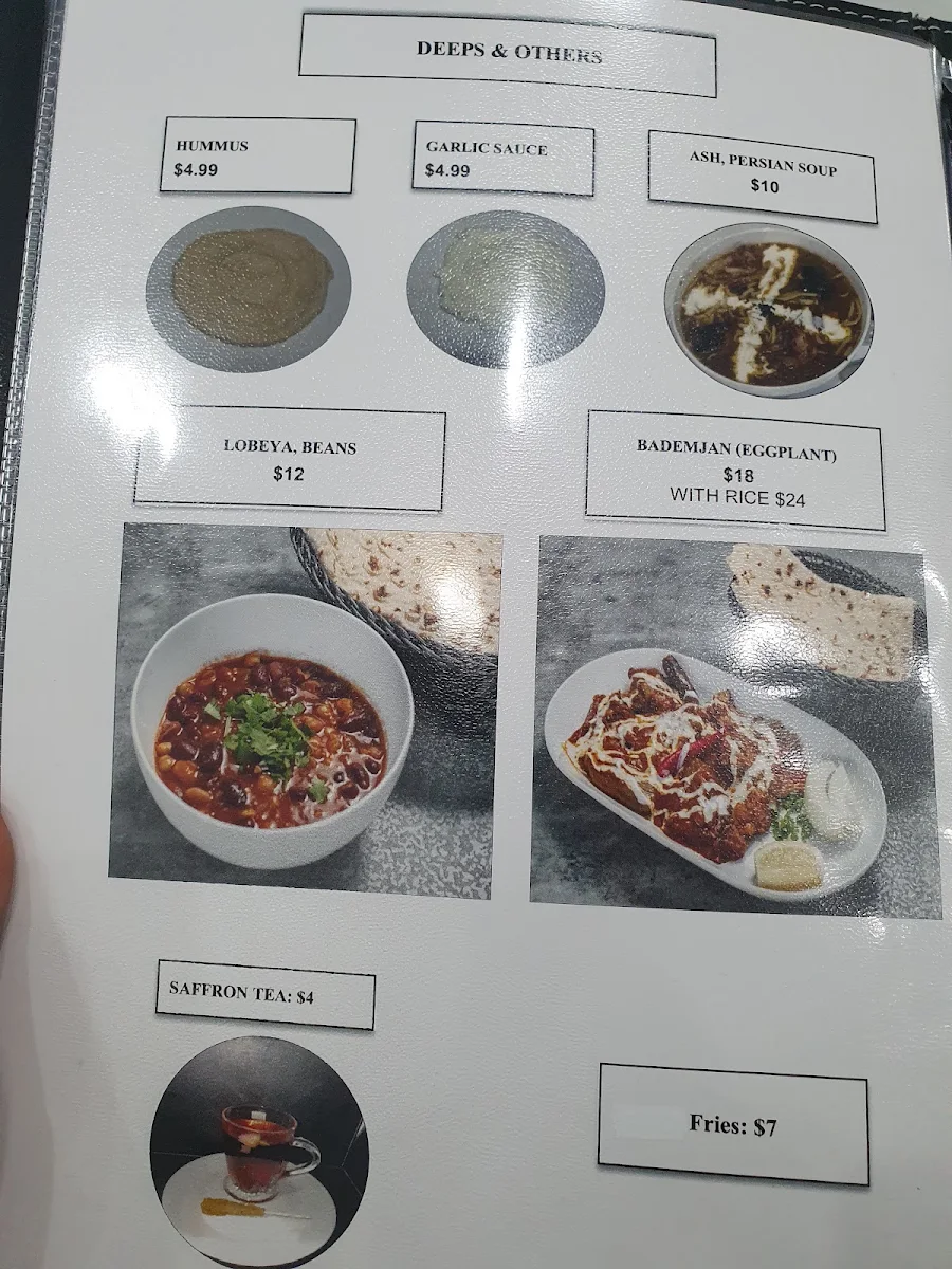 Menu, Zeitoon Grill Restaurant