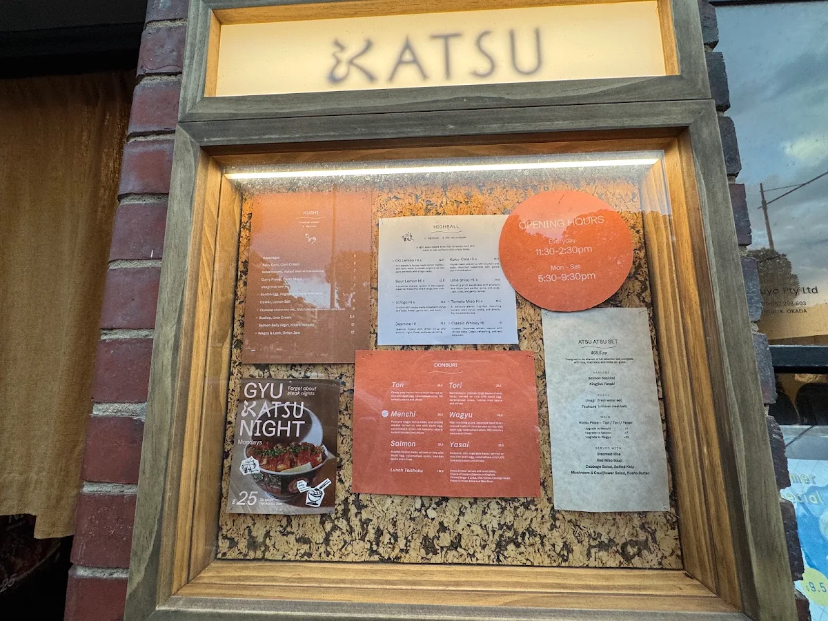 Menu, Atsu