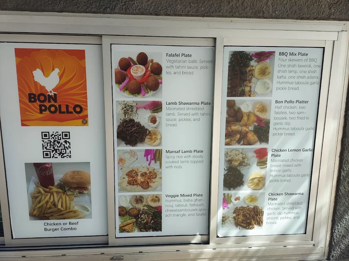 Menu, BON POLLO HALAL GRILLED CHICKEN NORTH SYDNEY