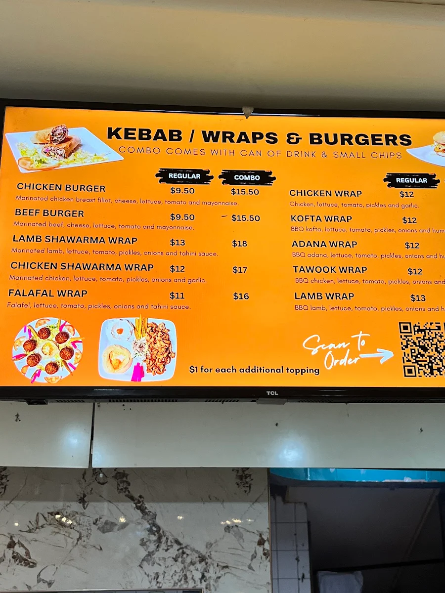 Menu, BON POLLO HALAL GRILLED CHICKEN NORTH SYDNEY