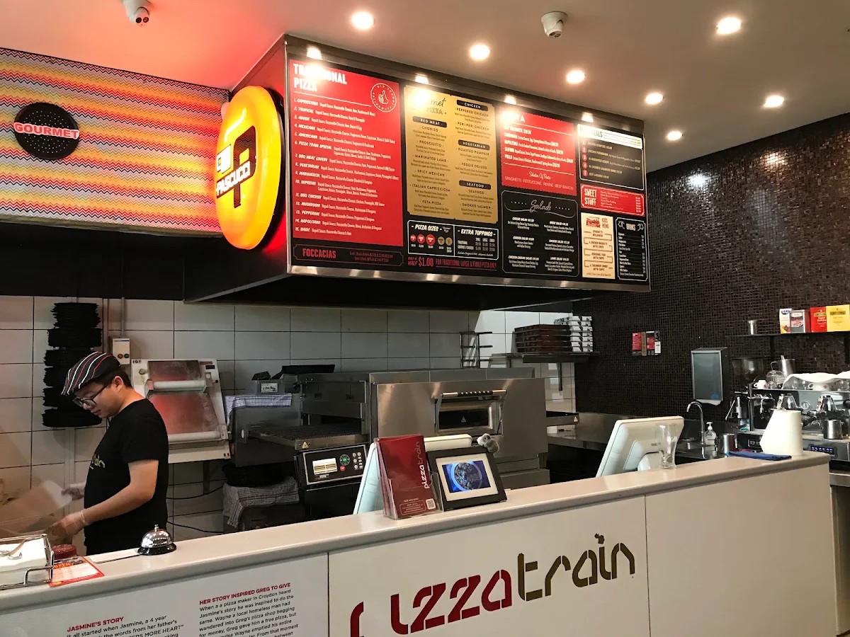 Menu, Pizza Train