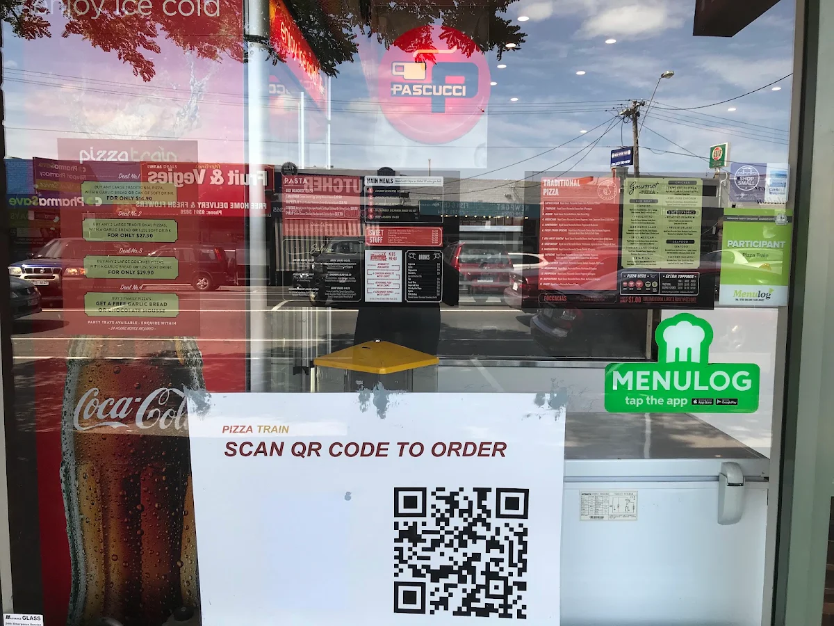 Menu, Pizza Train