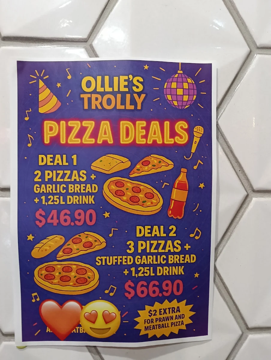 Menu, Ollies Trolly