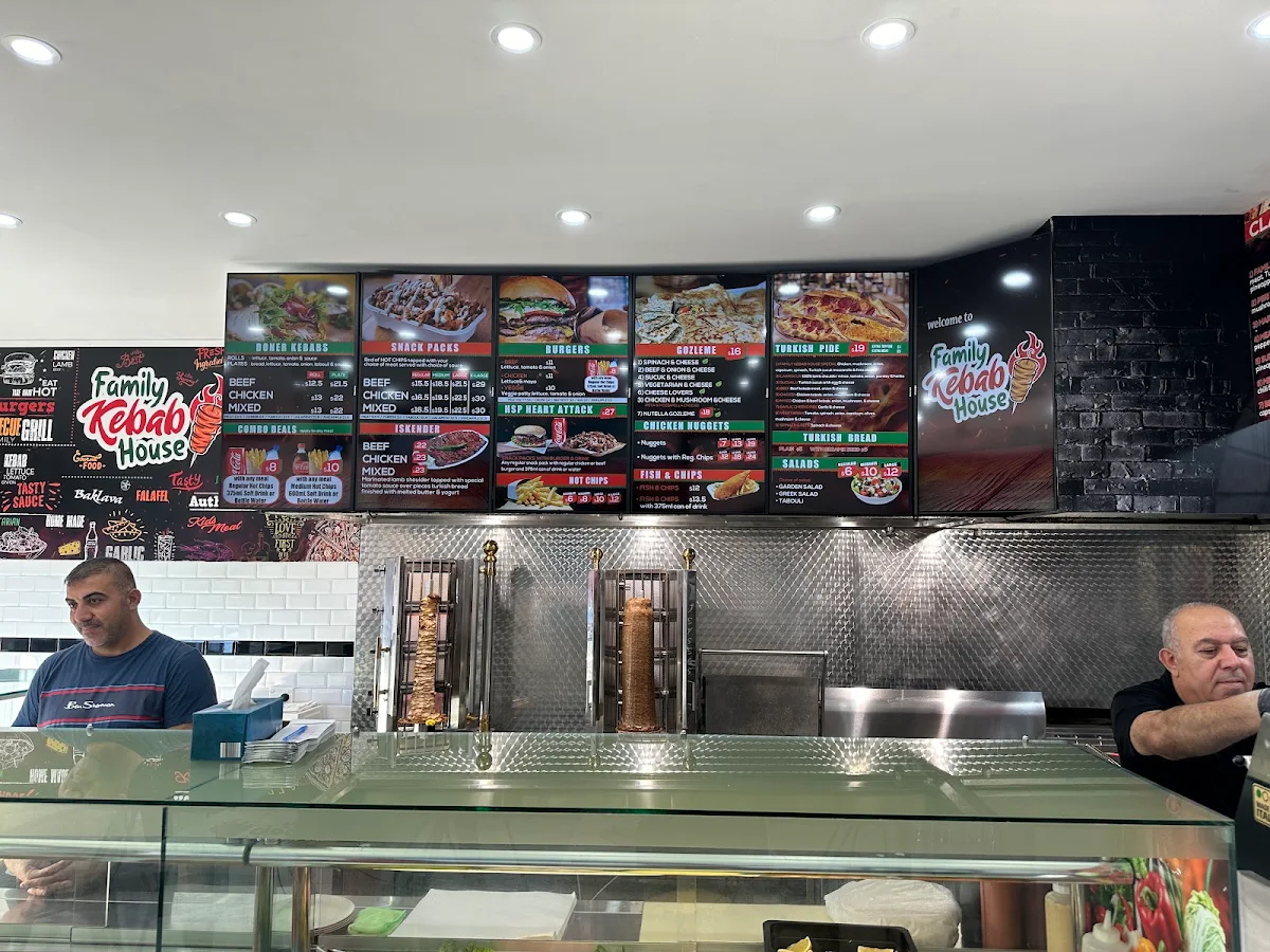 Menu, Family Kebab House
