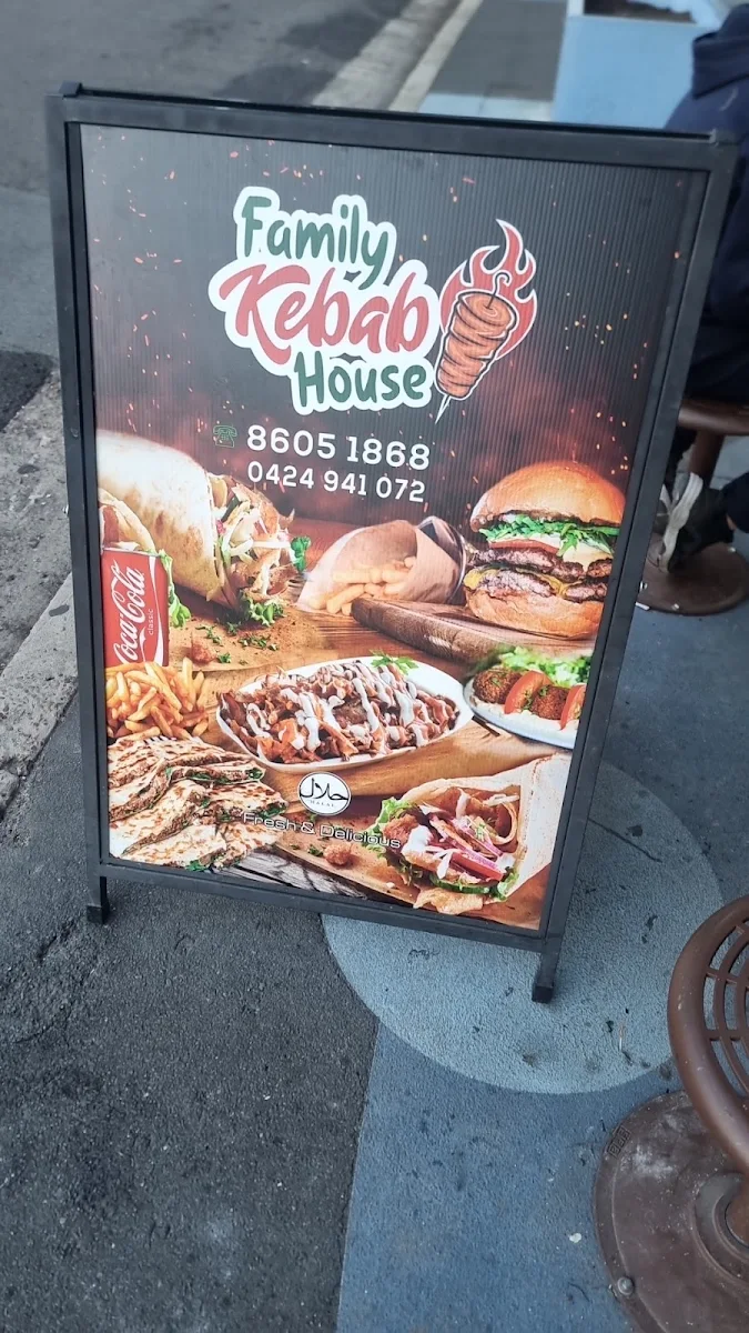 Menu, Family Kebab House