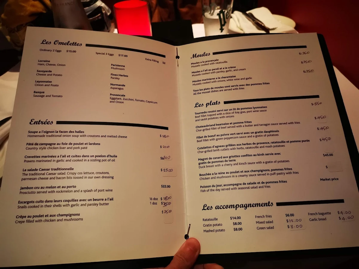 Menu, La Guillotine