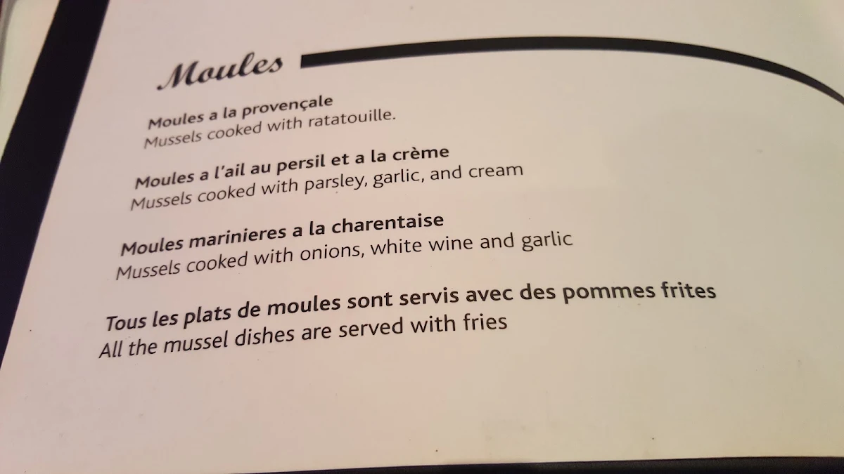 Menu, La Guillotine
