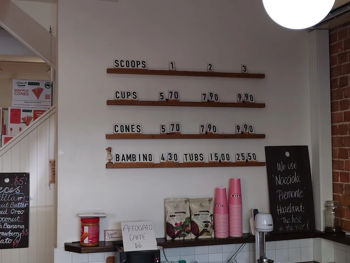 Menu, Popolo Gelateria