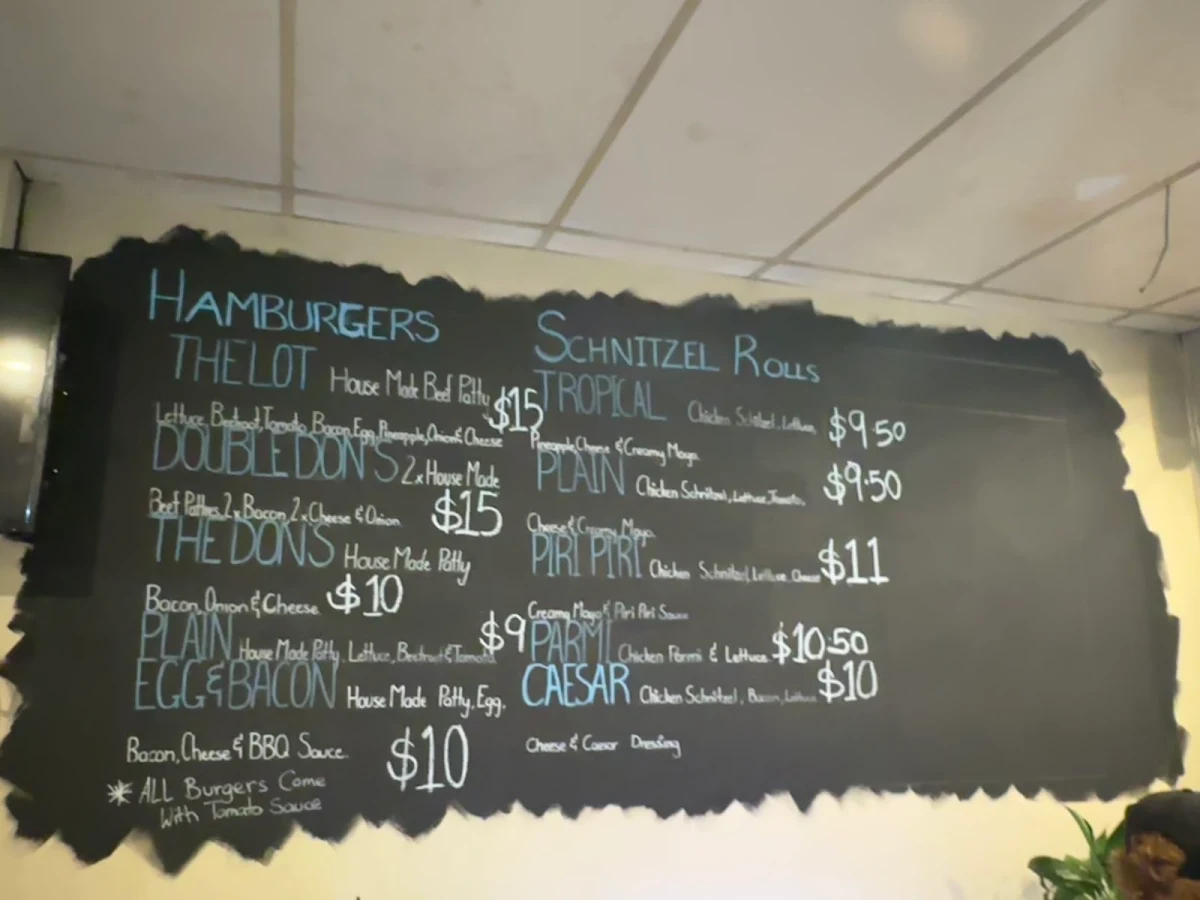 Menu, The Don’s Traditional Pizzeria