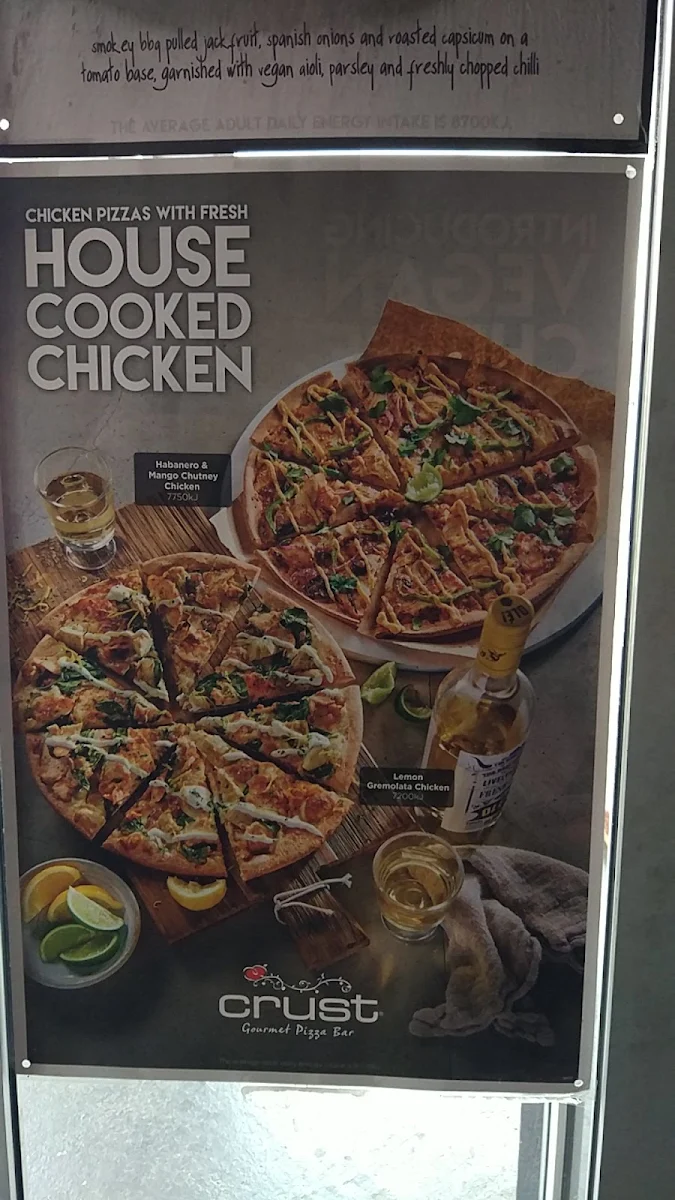 Menu, Crust Pizza Bonnyrigg