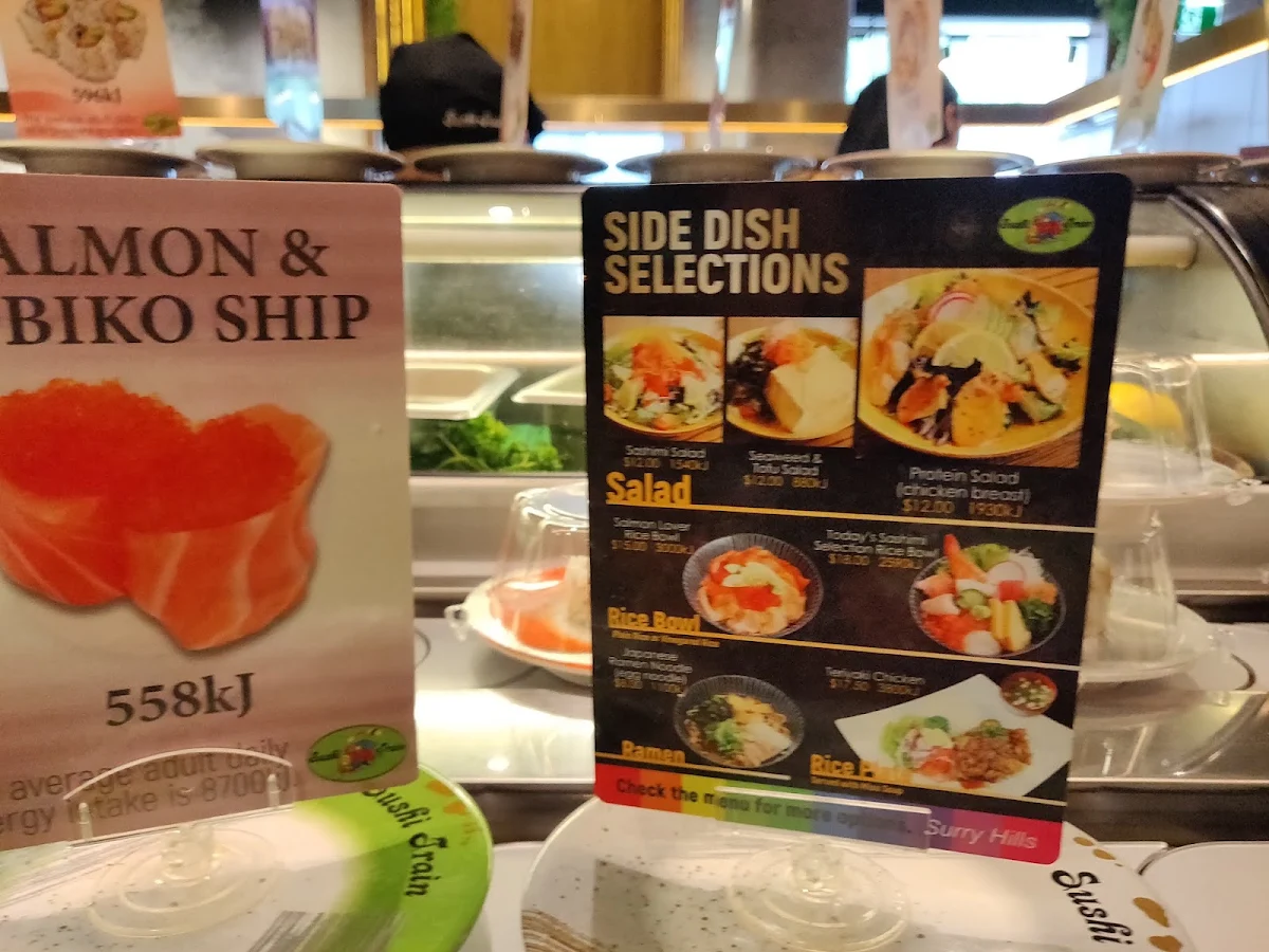 Menu, Sushi Train Surry Hills