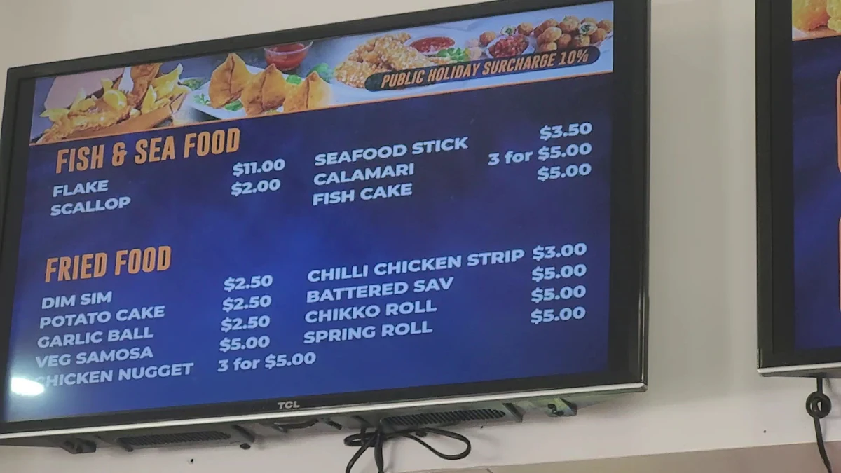 Menu, Country Fried Chicken