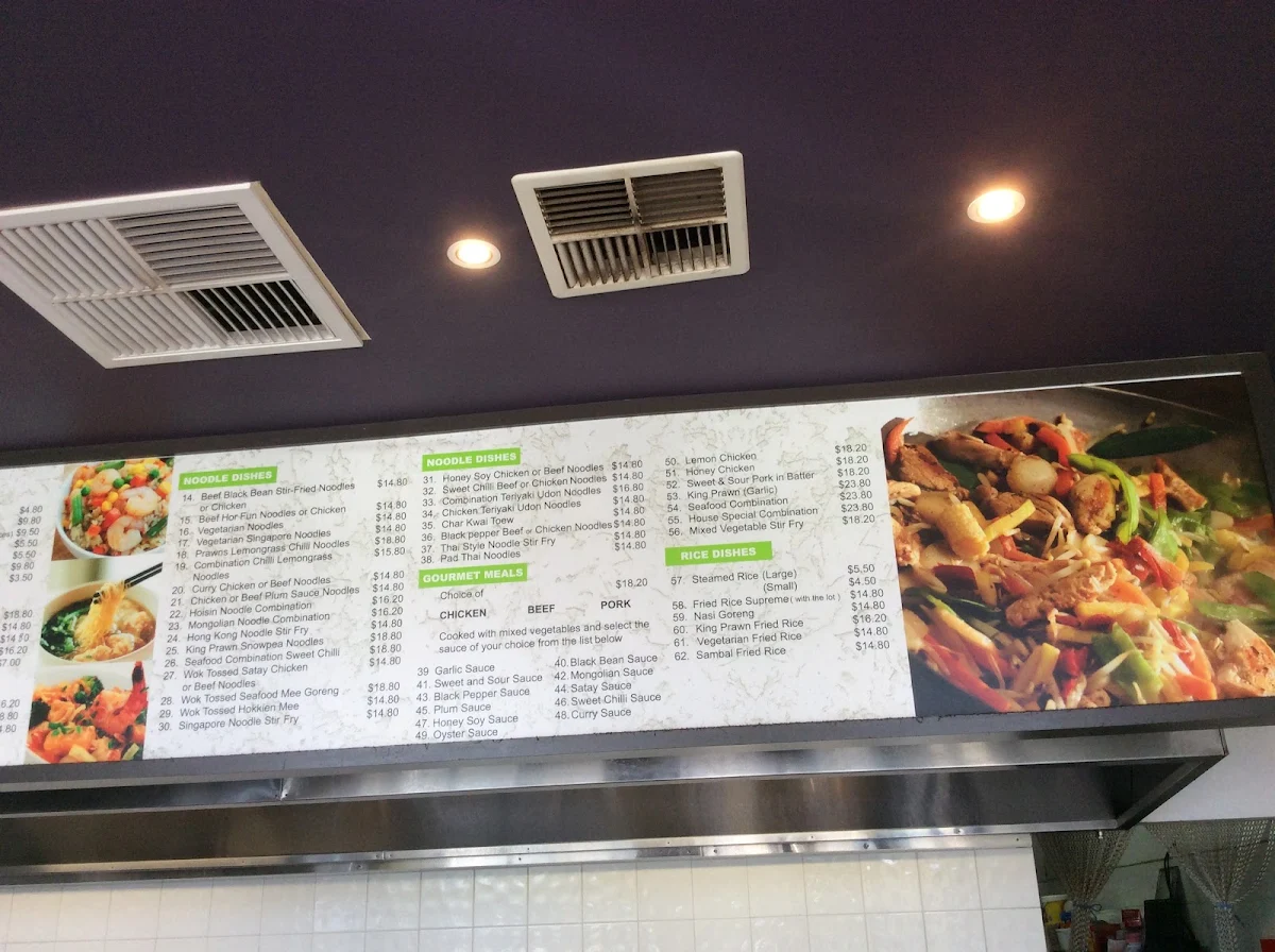 Menu, Global Noodle