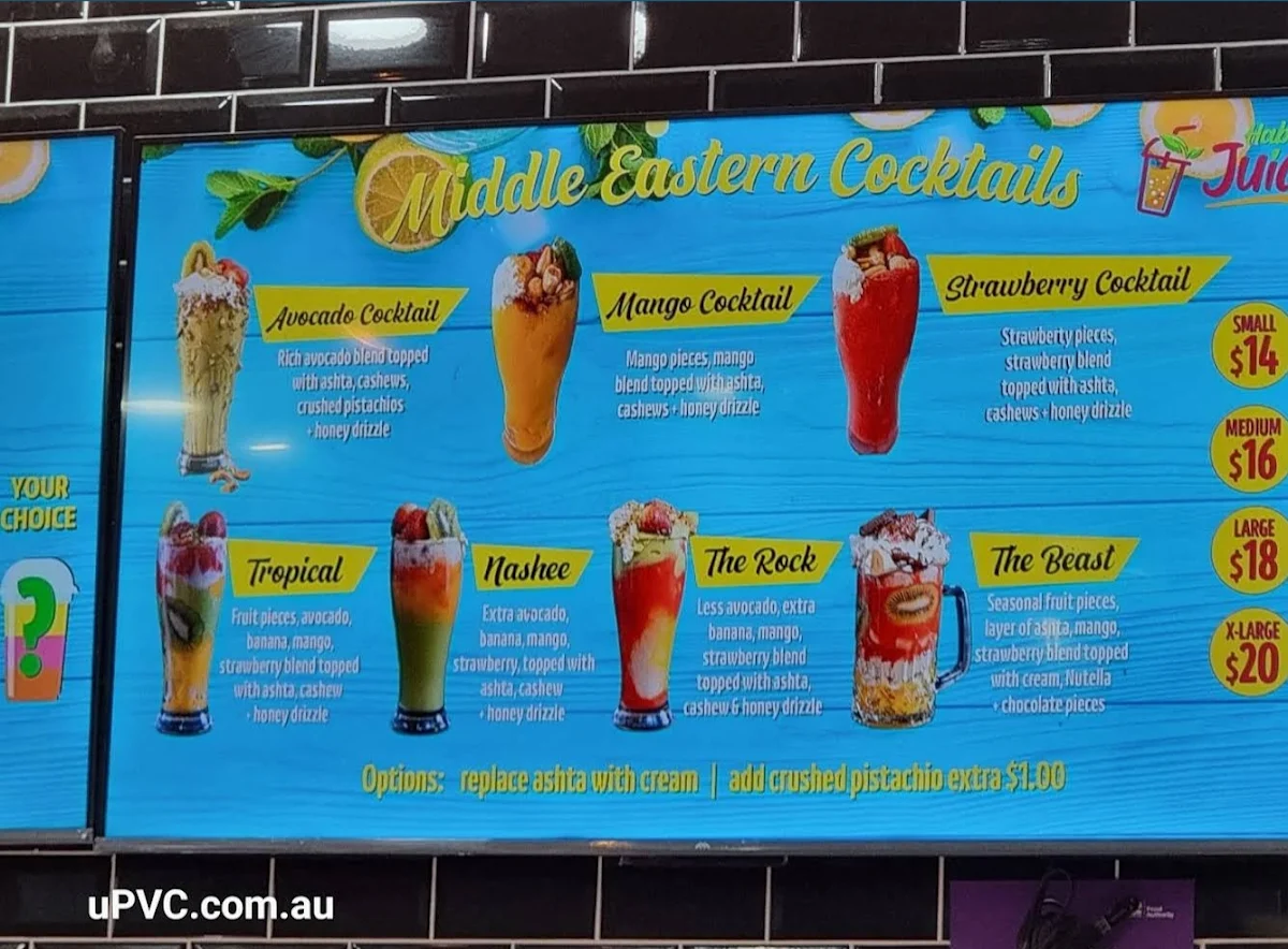 Menu, Acai N Buns